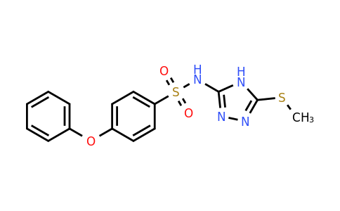 1021088-95-8 | N-[5-(Methylsulfanyl)-4h-1,2,4-triazol-3-yl]-4-phenoxybenzene-1-sulfonamide