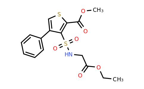 1021209-51-7 | Methyl 3-(N-(2-ethoxy-2-oxoethyl)sulfamoyl)-4-phenylthiophene-2-carboxylate