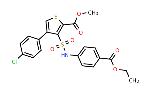 1021209-52-8 | Methyl 4-(4-chlorophenyl)-3-(N-(4-(ethoxycarbonyl)phenyl)sulfamoyl)thiophene-2-carboxylate