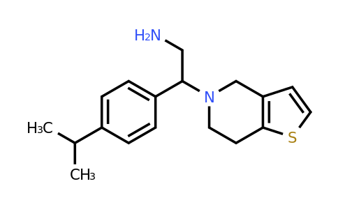 1021233-79-3 | 2-[4-(propan-2-yl)phenyl]-2-{4h,5h,6h,7h-thieno[3,2-c]pyridin-5-yl}ethan-1-amine