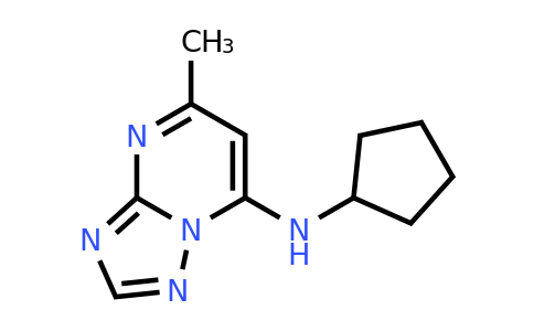 1023454-63-8 | n-Cyclopentyl-5-methyl-[1,2,4]triazolo[1,5-a]pyrimidin-7-amine