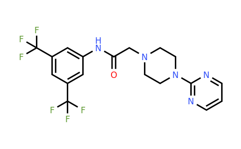 1024436-87-0 | n-(3,5-Bis(trifluoromethyl)phenyl)-2-(4-(pyrimidin-2-yl)piperazin-1-yl)acetamide