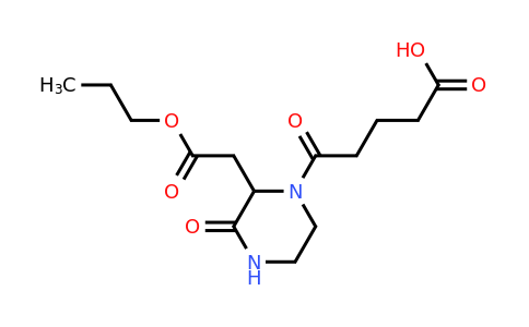 5-Oxo-5-(3-oxo-2-(2-oxo-2-propoxyethyl)piperazin-1-yl)pentanoic acid