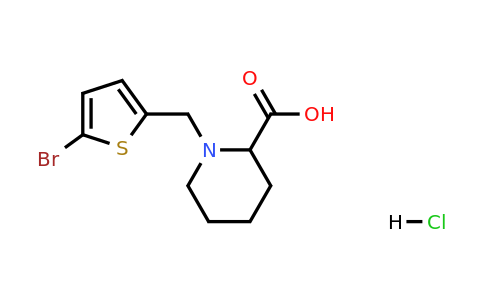 1025029-95-1 | 1-((5-Bromothiophen-2-yl)methyl)piperidine-2-carboxylic acid hydrochloride