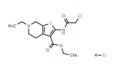 1027643-26-0 | Ethyl 2-(2-chloroacetamido)-6-ethyl-4H,5H,6H,7H-thieno[2,3-c]pyridine-3-carboxylate hydrochloride