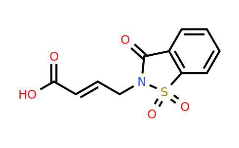4-(1,1-Dioxido-3-oxo-1,2-benzisothiazol-2(3H)-yl)but-2-enoic acid