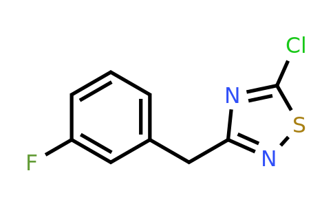 1029718-68-0 | 5-Chloro-3-[(3-fluorophenyl)methyl]-1,2,4-thiadiazole