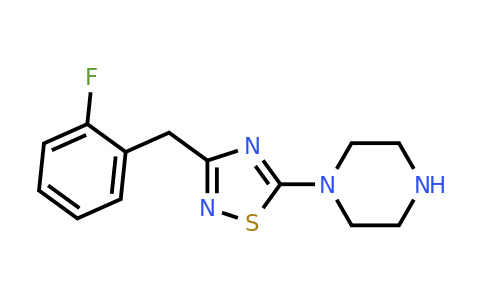 1029718-75-9 | 1-{3-[(2-Fluorophenyl)methyl]-1,2,4-thiadiazol-5-yl}piperazine