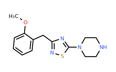 1029718-79-3 | 1-{3-[(2-Methoxyphenyl)methyl]-1,2,4-thiadiazol-5-yl}piperazine