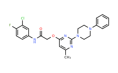 1029724-40-0 | N-(3-chloro-4-fluorophenyl)-2-((6-methyl-2-(4-phenylpiperazin-1-yl)pyrimidin-4-yl)oxy)acetamide