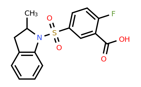 1030149-58-6 | 2-Fluoro-5-[(2-methyl-2,3-dihydro-1h-indol-1-yl)sulfonyl]benzoic acid