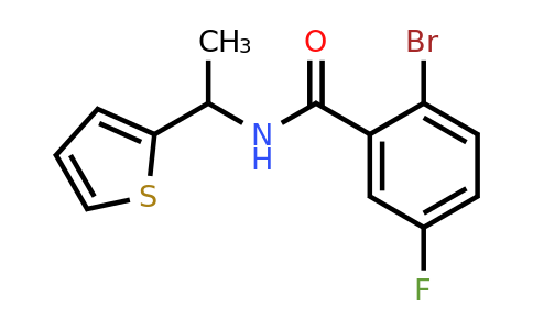 1030201-09-2 | 2-Bromo-5-fluoro-N-(1-(thiophen-2-yl)ethyl)benzamide