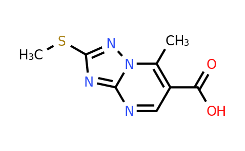 1030420-40-6 | 7-Methyl-2-(methylthio)-[1,2,4]triazolo[1,5-a]pyrimidine-6-carboxylic acid