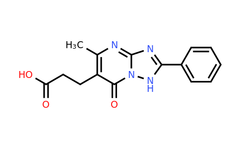 1030457-30-7 | 3-(5-Methyl-7-oxo-2-phenyl-1,7-dihydro-[1,2,4]triazolo[1,5-a]pyrimidin-6-yl)propanoic acid