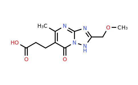 1030476-68-6 | 3-(2-(Methoxymethyl)-5-methyl-7-oxo-1,7-dihydro-[1,2,4]triazolo[1,5-a]pyrimidin-6-yl)propanoic acid