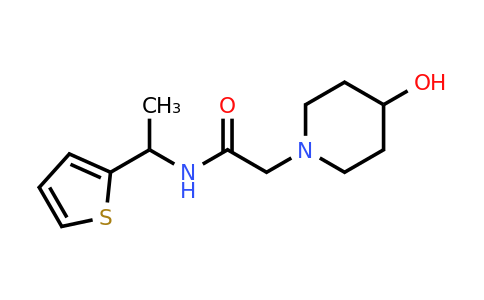 1030765-44-6 | 2-(4-Hydroxypiperidin-1-yl)-N-(1-(thiophen-2-yl)ethyl)acetamide