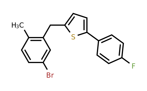 1030825-20-7 | 2-(5-Bromo-2-methylbenzyl)-5-(4-fluorophenyl]thiophene