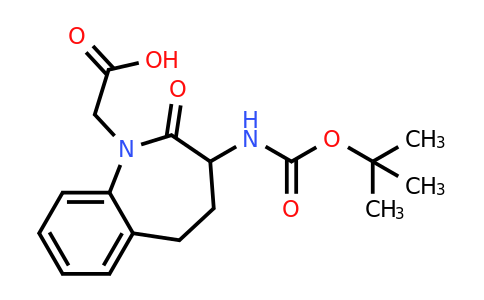 103105-97-1 | 2-(3-((tert-Butoxycarbonyl)amino)-2-oxo-2,3,4,5-tetrahydro-1H-benzo[b]azepin-1-yl)acetic acid