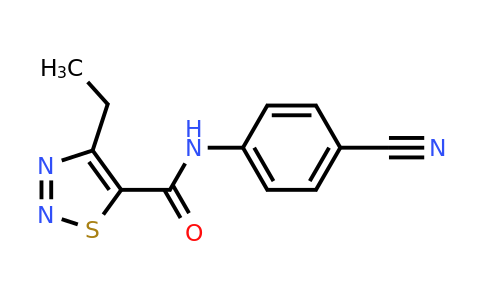 1031072-43-1 | n-(4-Cyanophenyl)-4-ethyl-1,2,3-thiadiazole-5-carboxamide