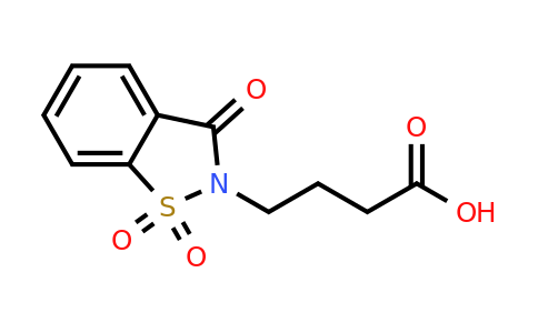 10312-42-2 | 4-(1,1-dioxido-3-oxobenzo[d]isothiazol-2(3H)-yl)butanoic acid
