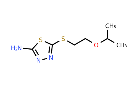 1031201-61-2 | 5-((2-Isopropoxyethyl)thio)-1,3,4-thiadiazol-2-amine
