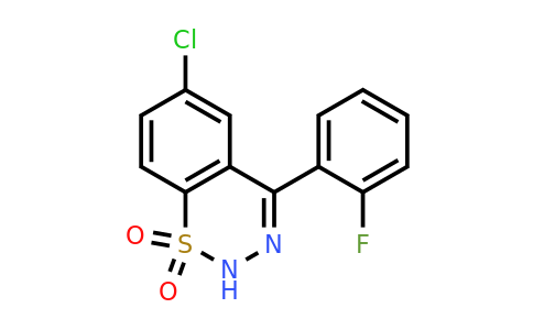 1031557-71-7 | 6-Chloro-4-(2-fluorophenyl)-2H-benzo[e][1,2,3]thiadiazine 1,1-dioxide