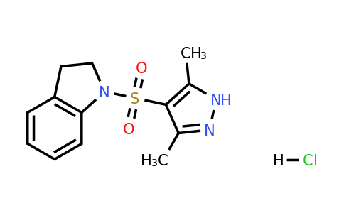 1032073-17-8 | 1-((3,5-Dimethyl-1h-pyrazol-4-yl)sulfonyl)indoline hydrochloride