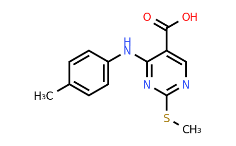 1033194-60-3 | 2-(Methylthio)-4-(p-tolylamino)pyrimidine-5-carboxylicacid