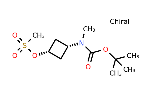 1033718-11-4 | cis-3-((tert-Butoxycarbonyl)(methyl)amino)cyclobutyl methanesulfonate