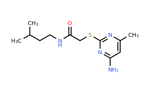 1036192-27-4 | 2-((4-Amino-6-methylpyrimidin-2-yl)thio)-N-isopentylacetamide