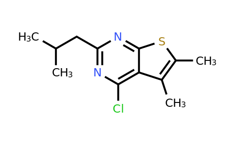 1036547-97-3 | 4-Chloro-2-isobutyl-5,6-dimethylthieno[2,3-d]pyrimidine