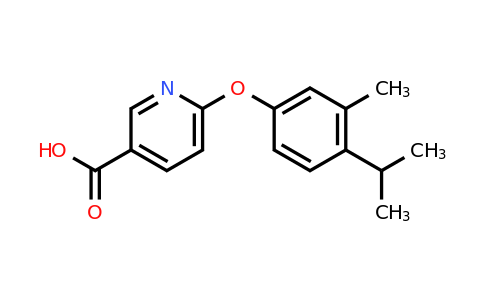 1036553-73-7 | 6-[3-Methyl-4-(propan-2-yl)phenoxy]pyridine-3-carboxylic acid