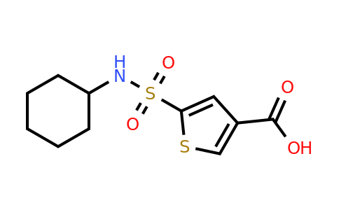 1036571-81-9 | 5-(n-Cyclohexylsulfamoyl)thiophene-3-carboxylic acid