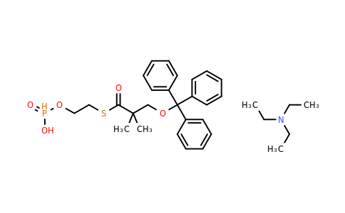 1036914-98-3 | S-(2-((Hydroxyhydrophosphoryl)oxy)ethyl) 2,2-dimethyl-3-(trityloxy)propanethioate compound with triethylamine (1:1)
