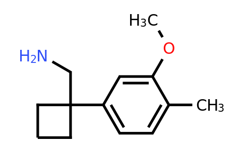 (1-(3-Methoxy-4-methylphenyl)cyclobutyl)methanamine
