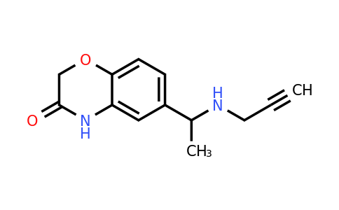 1038251-44-3 | 6-{1-[(prop-2-yn-1-yl)amino]ethyl}-3,4-dihydro-2h-1,4-benzoxazin-3-one