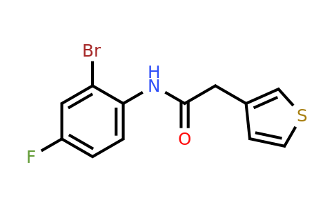 1038737-49-3 | n-(2-Bromo-4-fluorophenyl)-2-(thiophen-3-yl)acetamide