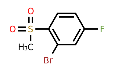 2-Bromo-4-fluoro-1-(methylsulfonyl)benzene