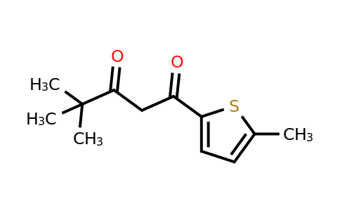 1039839-49-0 | 4,4-Dimethyl-1-(5-methylthiophen-2-yl)pentane-1,3-dione