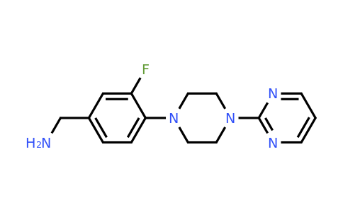 1039891-92-3 | {3-fluoro-4-[4-(pyrimidin-2-yl)piperazin-1-yl]phenyl}methanamine
