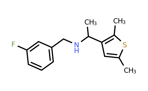 1039939-50-8 | 1-(2,5-Dimethylthiophen-3-yl)-N-(3-fluorobenzyl)ethan-1-amine