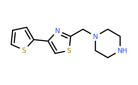1040631-46-6 | 2-(Piperazin-1-ylmethyl)-4-(thiophen-2-yl)thiazole