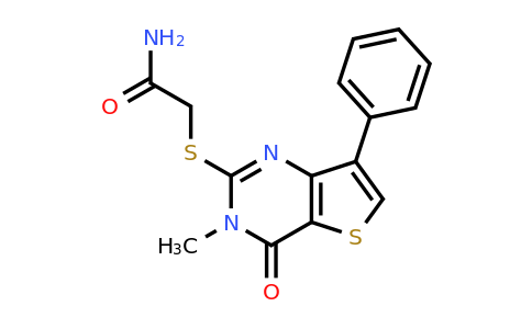 1040631-85-3 | 2-((3-Methyl-4-oxo-7-phenyl-3,4-dihydrothieno[3,2-d]pyrimidin-2-yl)thio)acetamide