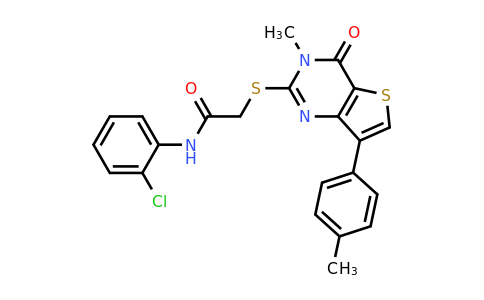 1040631-88-6 | N-(2-chlorophenyl)-2-((3-methyl-4-oxo-7-(p-tolyl)-3,4-dihydrothieno[3,2-d]pyrimidin-2-yl)thio)acetamide