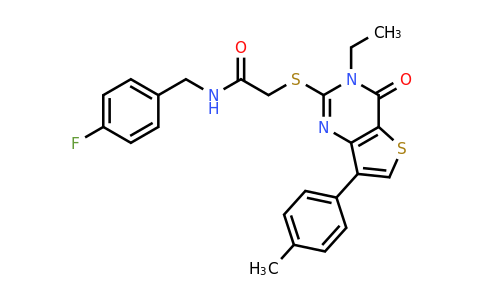 1040632-00-5 | 2-((3-Ethyl-4-oxo-7-(p-tolyl)-3,4-dihydrothieno[3,2-d]pyrimidin-2-yl)thio)-N-(4-fluorobenzyl)acetamide