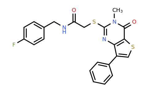 1040632-02-7 | N-(4-fluorobenzyl)-2-((3-methyl-4-oxo-7-phenyl-3,4-dihydrothieno[3,2-d]pyrimidin-2-yl)thio)acetamide