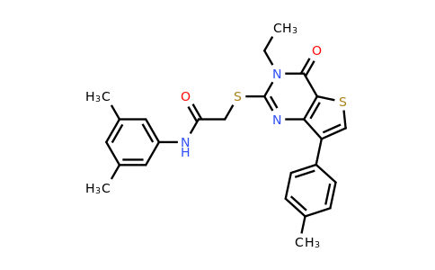1040632-09-4 | N-(3,5-dimethylphenyl)-2-((3-ethyl-4-oxo-7-(p-tolyl)-3,4-dihydrothieno[3,2-d]pyrimidin-2-yl)thio)acetamide