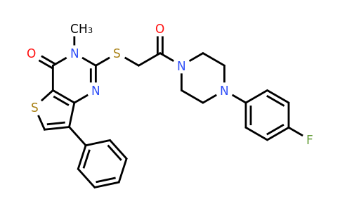 1040632-23-2 | 2-((2-(4-(4-Fluorophenyl)piperazin-1-yl)-2-oxoethyl)thio)-3-methyl-7-phenylthieno[3,2-d]pyrimidin-4(3H)-one