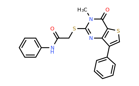 1040632-26-5 | 2-((3-Methyl-4-oxo-7-phenyl-3,4-dihydrothieno[3,2-d]pyrimidin-2-yl)thio)-N-phenylacetamide