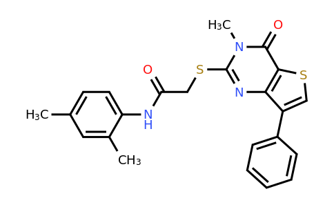 1040632-39-0 | N-(2,4-dimethylphenyl)-2-((3-methyl-4-oxo-7-phenyl-3,4-dihydrothieno[3,2-d]pyrimidin-2-yl)thio)acetamide